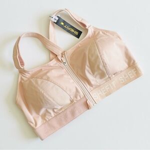 SheFit 5Luxe Flex Medium Impact Sports Bra in light pink